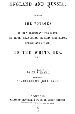 1854 England and Russia - The Voyages of - to the White Sea